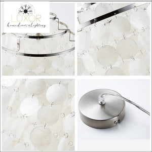 Chandeliers Seashell 3 Tier Chandelier - Luxor Home Decor & Lighting