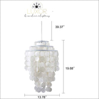 Chandeliers Seashell 3 Tier Chandelier - Luxor Home Decor & Lighting