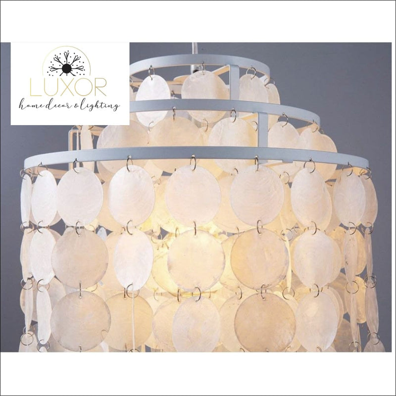 Chandeliers Seashell 3 Tier Chandelier - Luxor Home Decor & Lighting