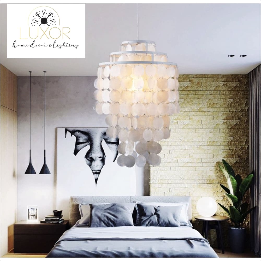 Chandeliers Seashell 3 Tier Chandelier - Luxor Home Decor & Lighting