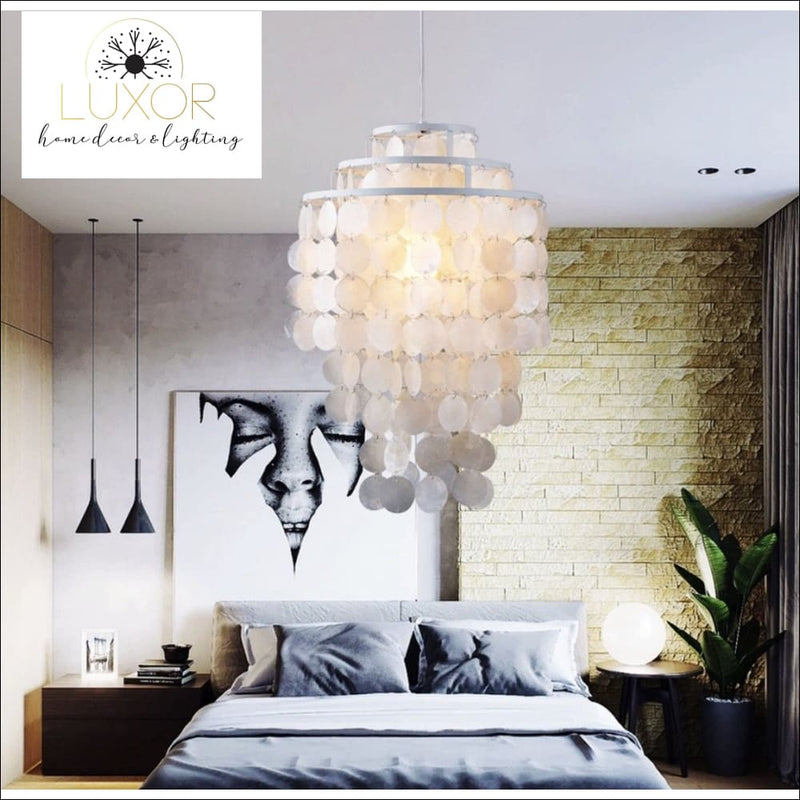 Chandeliers Seashell 3 Tier Chandelier - Luxor Home Decor & Lighting