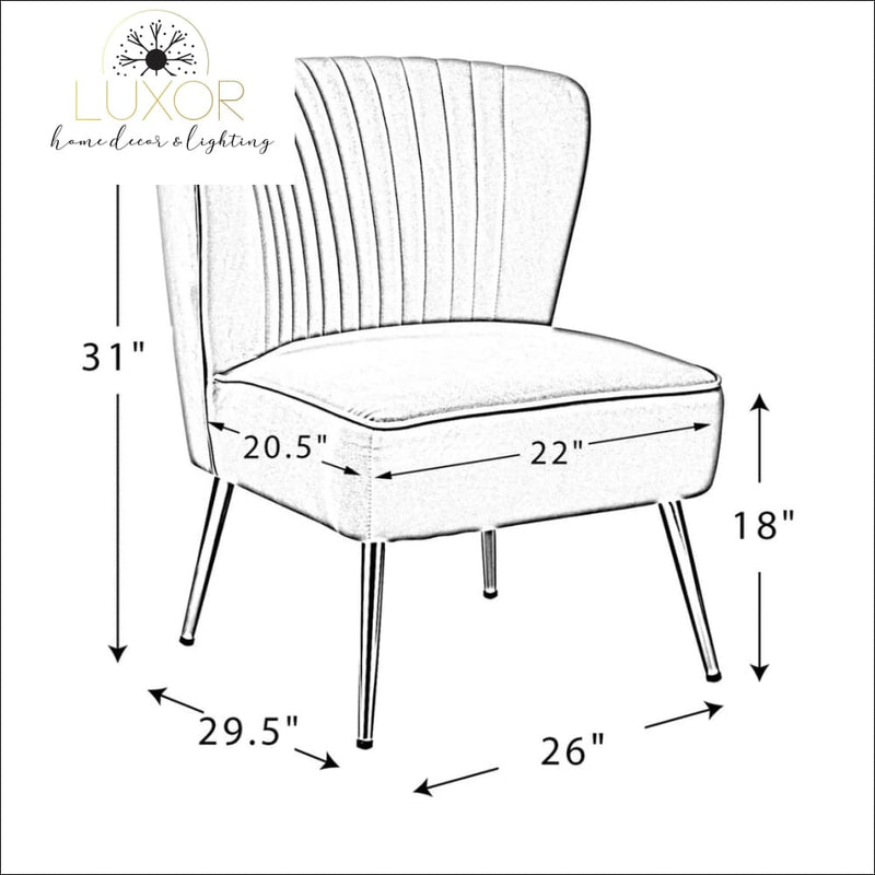 Sebastián Velvet Upholstered Accent Chair Set