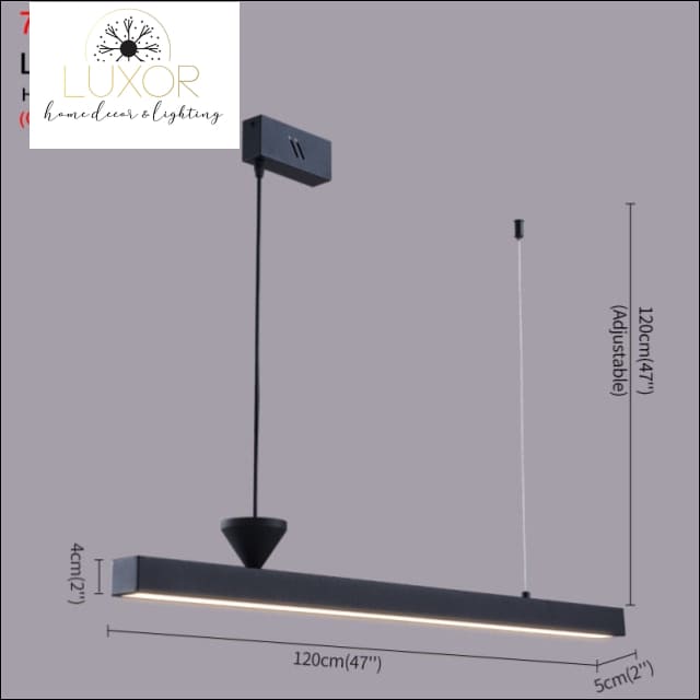 Setlon Modern Suspension Light - 77135-A / L100xW5xH4cm / Cool light 6000K - chandeliers