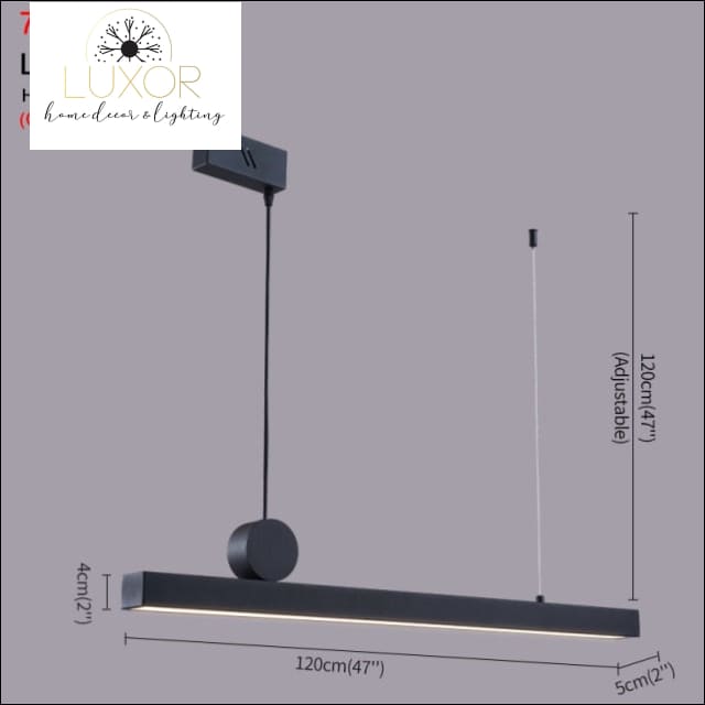 Setlon Modern Suspension Light - 77135-B / L88xW5xH4cm / Cool light 6000K - chandeliers