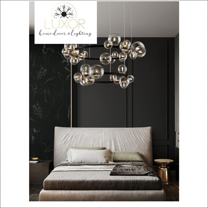 chandelier Shoma Round Bubble Chandelier - Luxor Home Decor & Lighting