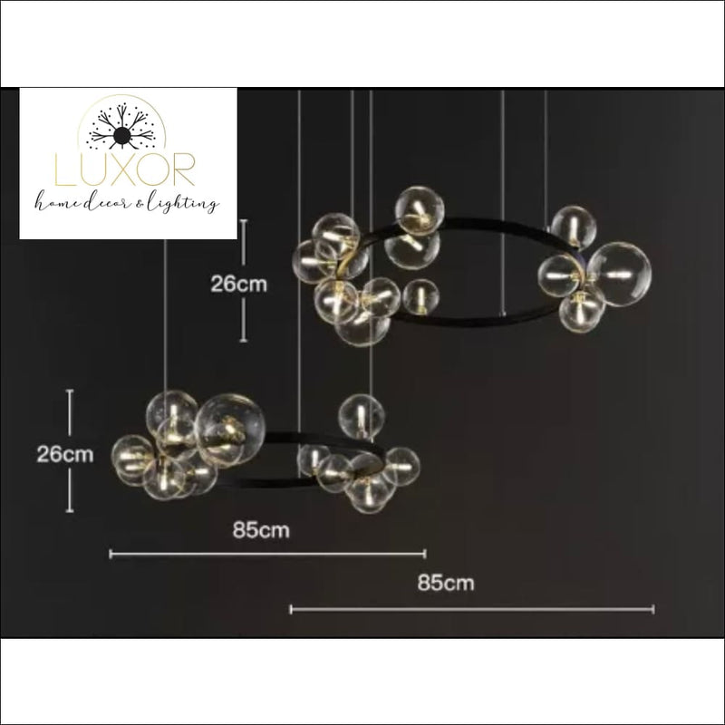 Shoma Round Bubble Chandelier - chandelier