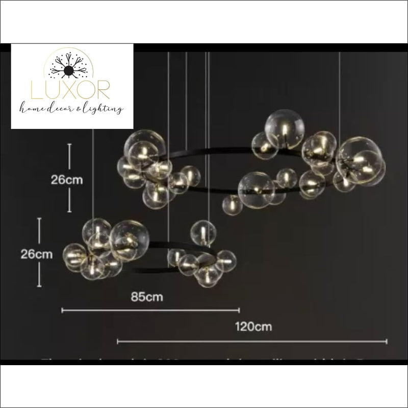 Shoma Round Bubble Chandelier - chandelier