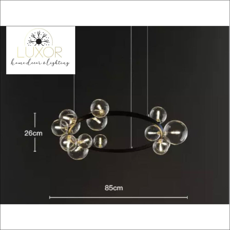 Shoma Round Bubble Chandelier - chandelier