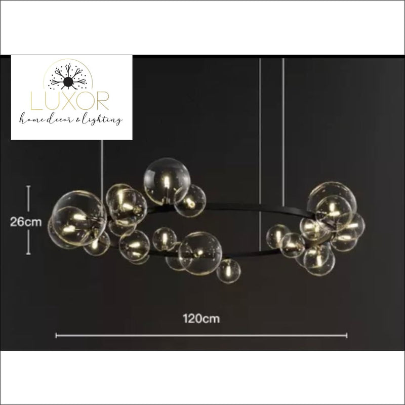 Shoma Round Bubble Chandelier - chandelier