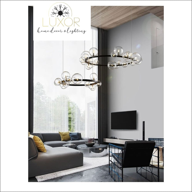 chandelier Shoma Round Bubble Chandelier - Luxor Home Decor & Lighting