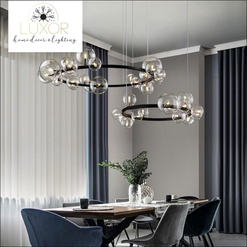 chandelier Shoma Round Bubble Chandelier - Luxor Home Decor & Lighting