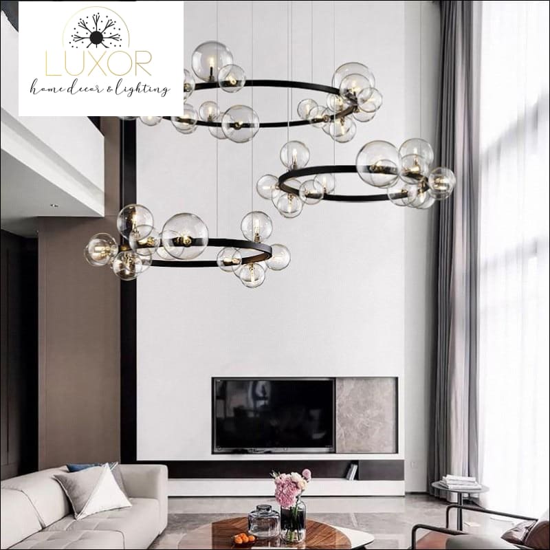chandelier Shoma Round Bubble Chandelier - Luxor Home Decor & Lighting
