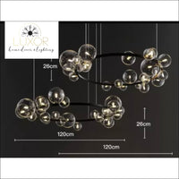 Shoma Round Bubble Chandelier - chandelier