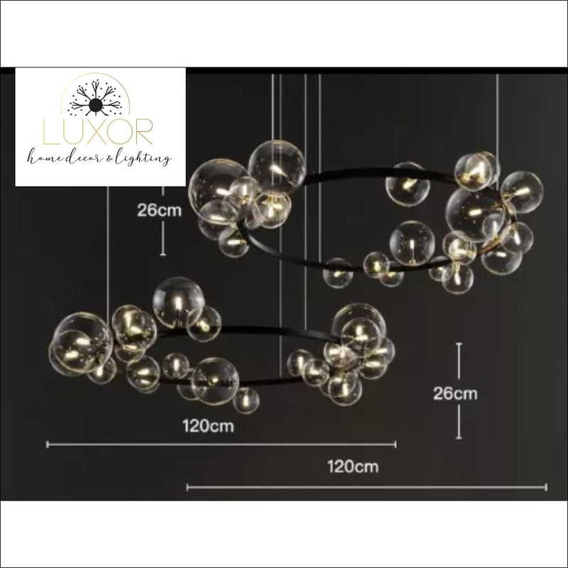Shoma Round Bubble Chandelier - chandelier