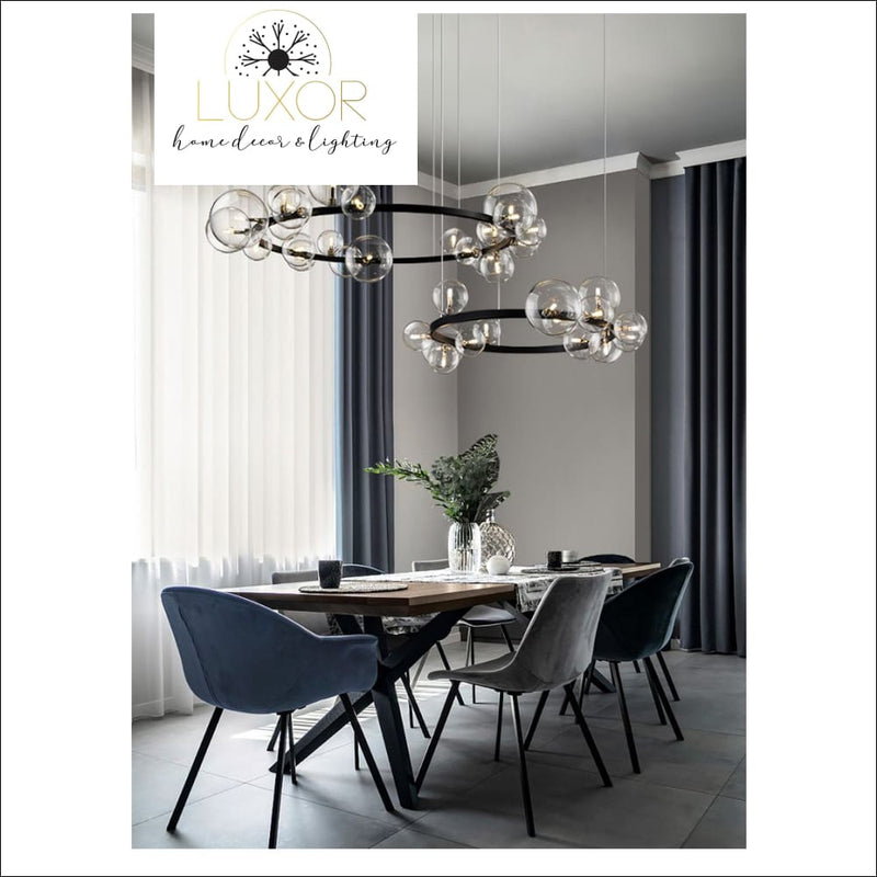 chandelier Shoma Round Bubble Chandelier - Luxor Home Decor & Lighting