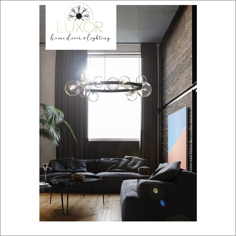 chandelier Shoma Round Bubble Chandelier - Luxor Home Decor & Lighting
