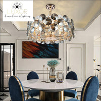 chandeliers Sidney Smokey Gray Crystal Chandelier - Luxor Home Decor & Lighting