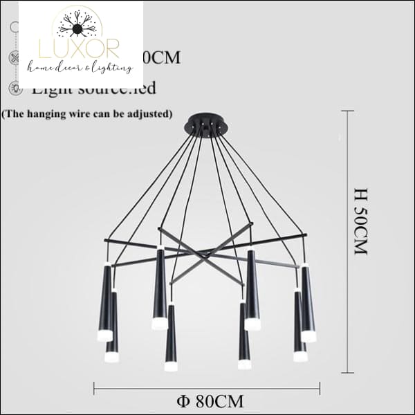 chandeliers Simone Suspended Chandelier - Luxor Home Decor & Lighting