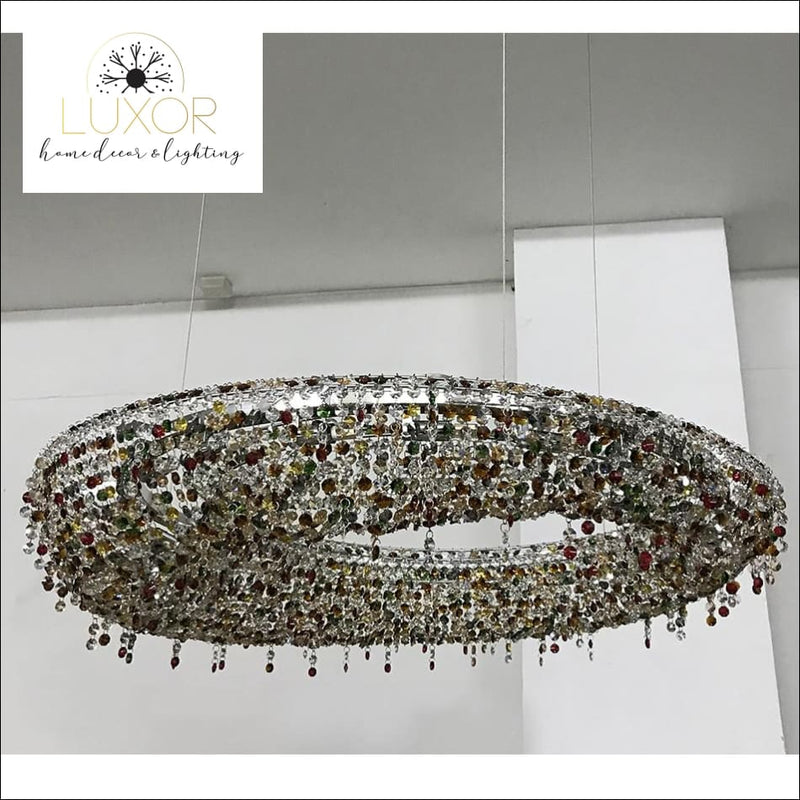 chandeliers Sinisi Colored Crystal Chandelier - Luxor Home Decor & Lighting