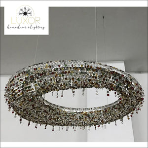 chandeliers Sinisi Colored Crystal Chandelier - Luxor Home Decor & Lighting