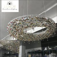 chandeliers Sinisi Colored Crystal Chandelier - Luxor Home Decor & Lighting