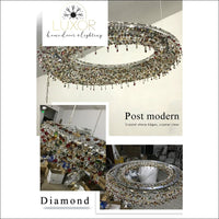 chandeliers Sinisi Colored Crystal Chandelier - Luxor Home Decor & Lighting