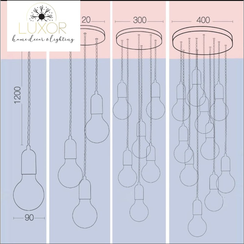 Pendant lighting Skylights LED Crystal Pendant - Luxor Home Decor & Lighting