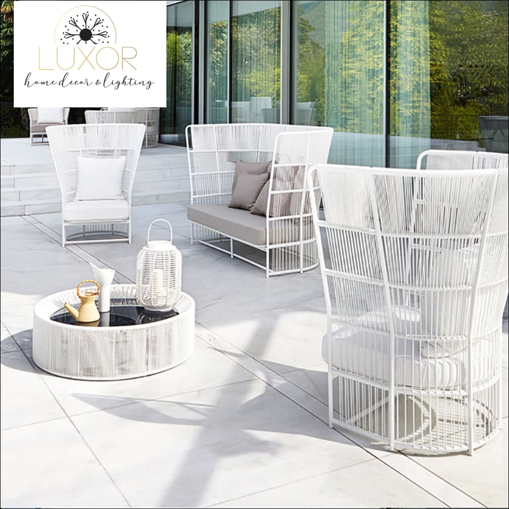 Sloan Mid-century Modern Style Wingback Chair - Outdoor Seating