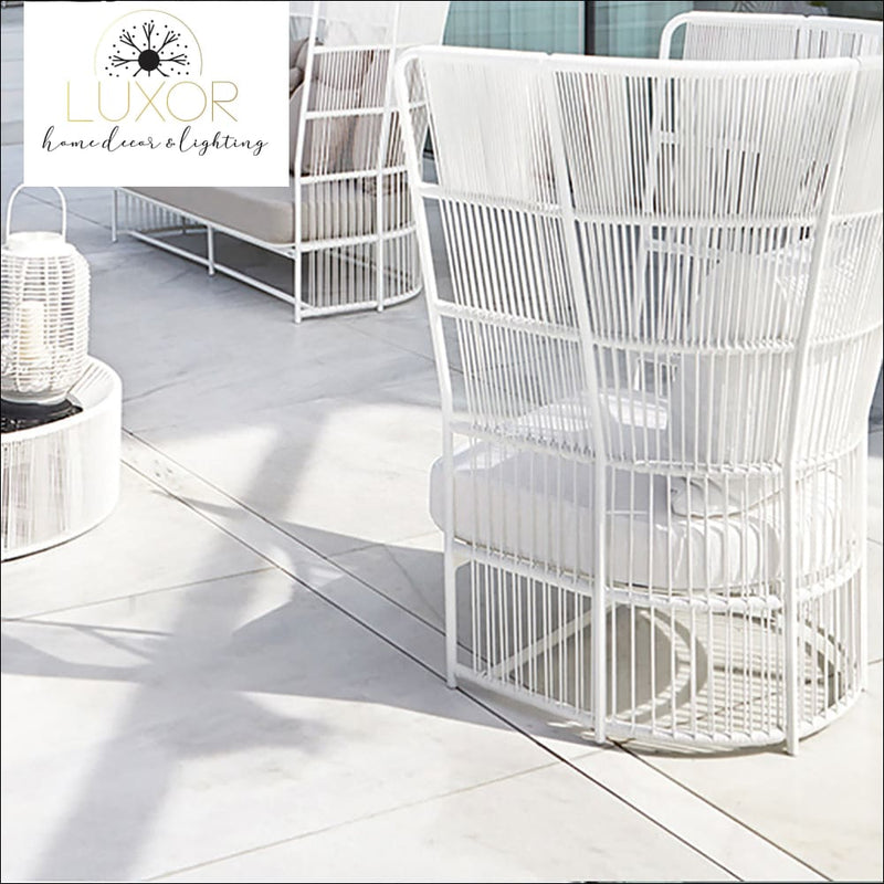 Sloan Mid-century Modern Style Wingback Chair - Outdoor Seating