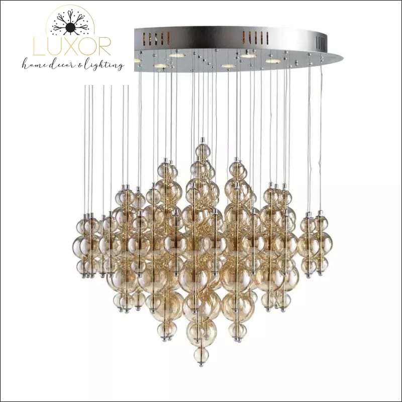 Chandeliers Smokey Glass Bubble Chandelier - Luxor Home Decor & Lighting