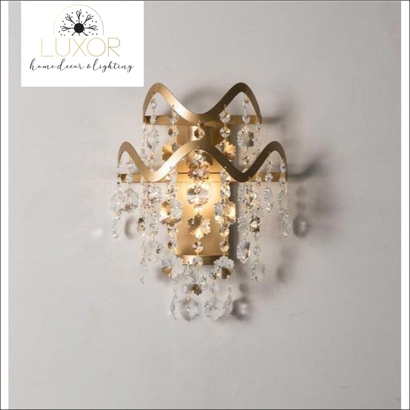 wall lighting Snowflake Crystal Wall Sconce - Luxor Home Decor & Lighting