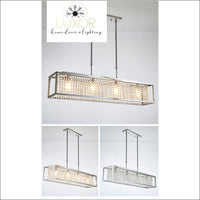 chandeliers Solary Crystal Rectangular Chandelier - Luxor Home Decor & Lighting