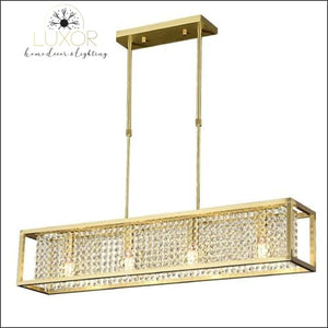 chandeliers Solary Crystal Rectangular Chandelier - Luxor Home Decor & Lighting