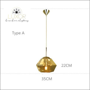 pendant lighting Solstice Golden Pendant - Luxor Home Decor & Lighting