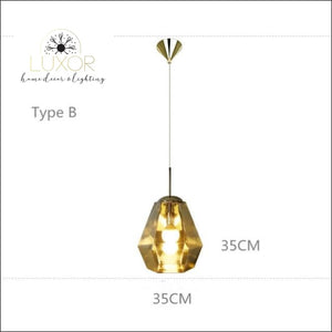 pendant lighting Solstice Golden Pendant - Luxor Home Decor & Lighting