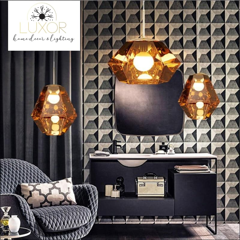 pendant lighting Solstice Golden Pendant - Luxor Home Decor & Lighting