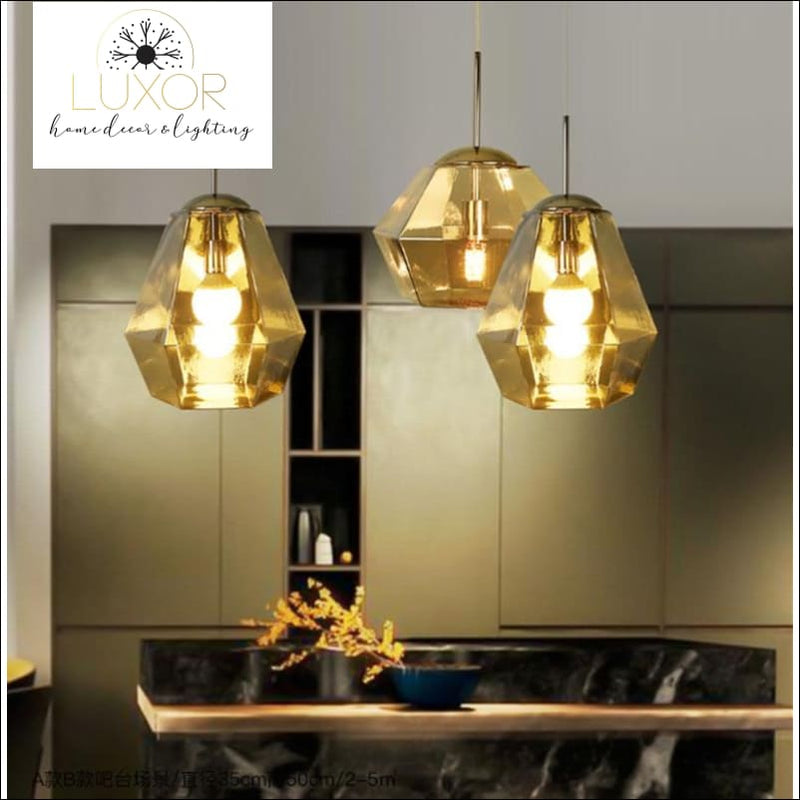 pendant lighting Solstice Golden Pendant - Luxor Home Decor & Lighting
