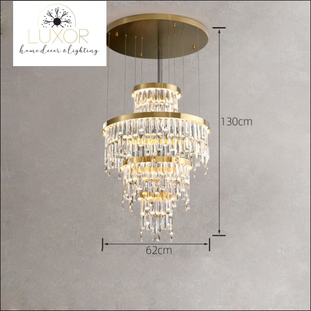 Sophie Crystal Chandelierht Fixtures - Dia62xH130cm / >7 / 100-300W, L, Natural Light - chandeliers