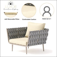 Soraya 4 Pieces Outdoor Patio Set - Outdoor Seating