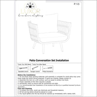 Soraya 4 Pieces Outdoor Patio Set - Outdoor Seating