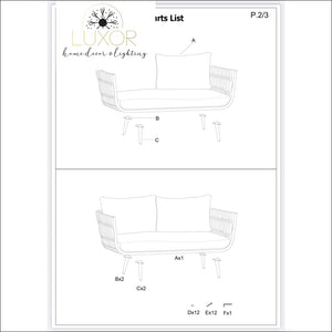 Soraya 4 Pieces Outdoor Patio Set - Outdoor Seating