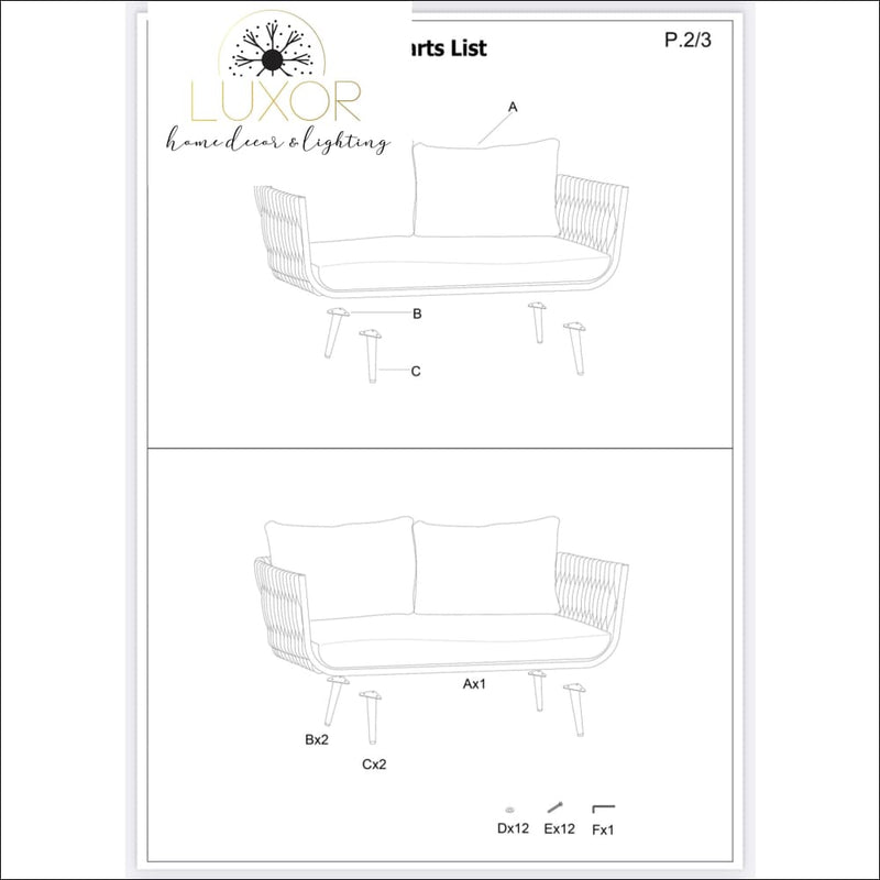 Soraya 4 Pieces Outdoor Patio Set - Outdoor Seating