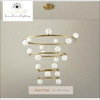 chandelier Sphere Orbit Chandelier - Luxor Home Decor & Lighting