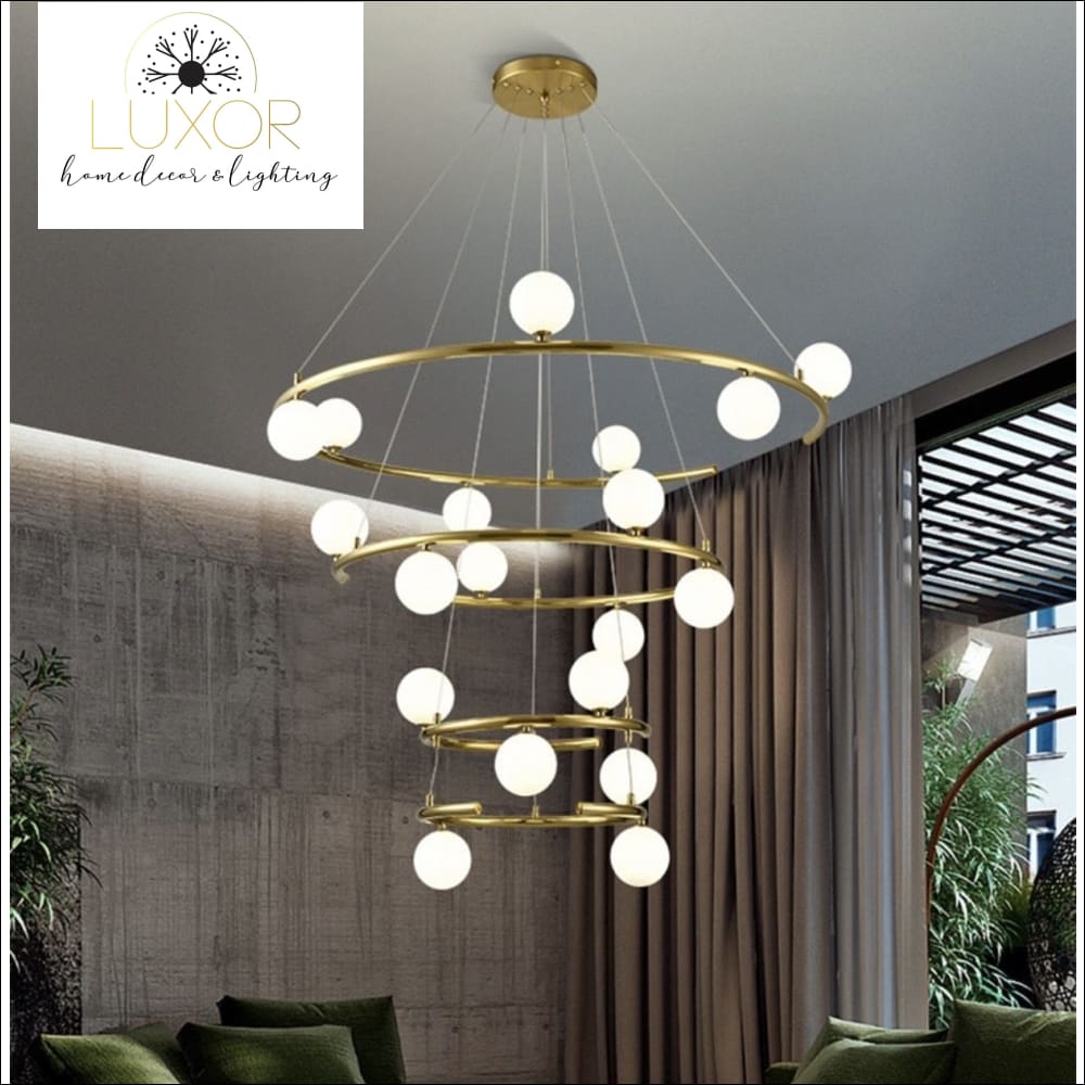 chandelier Sphere Orbit Chandelier - Luxor Home Decor & Lighting