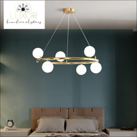 chandelier Sphere Orbit Chandelier - Luxor Home Decor & Lighting