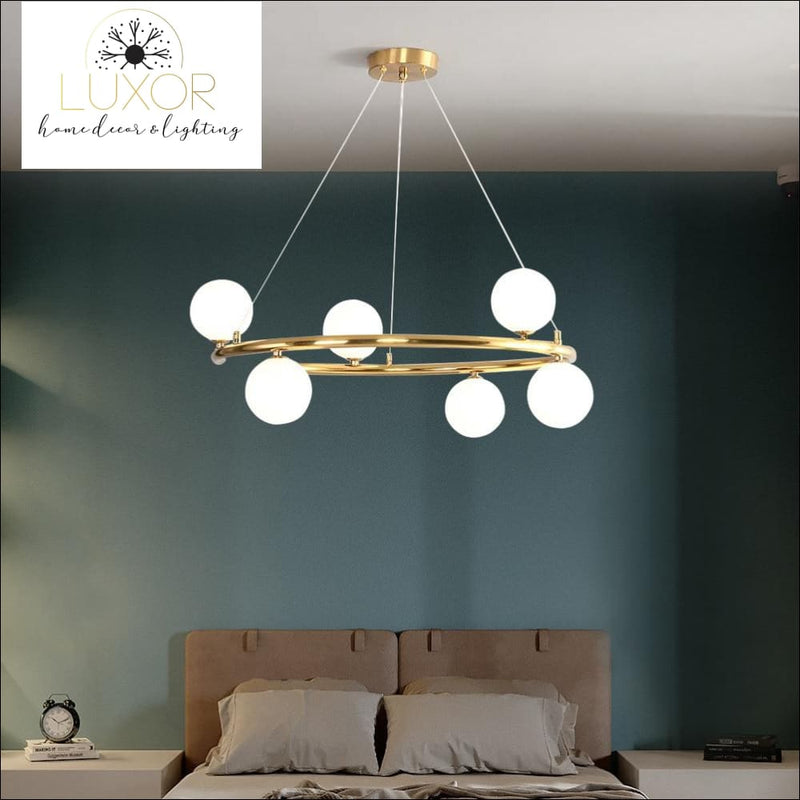 chandelier Sphere Orbit Chandelier - Luxor Home Decor & Lighting