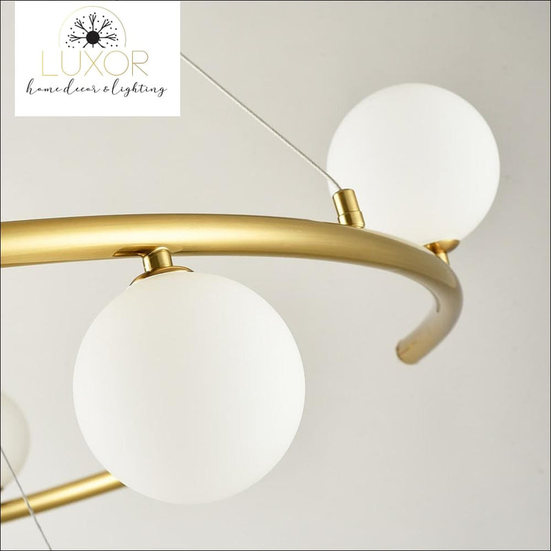 chandelier Sphere Orbit Chandelier - Luxor Home Decor & Lighting