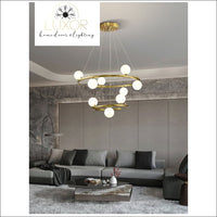 chandelier Sphere Orbit Chandelier - Luxor Home Decor & Lighting