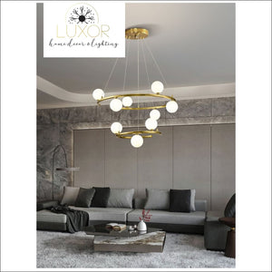 chandelier Sphere Orbit Chandelier - Luxor Home Decor & Lighting