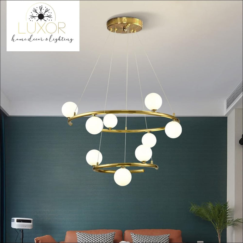 chandelier Sphere Orbit Chandelier - Luxor Home Decor & Lighting